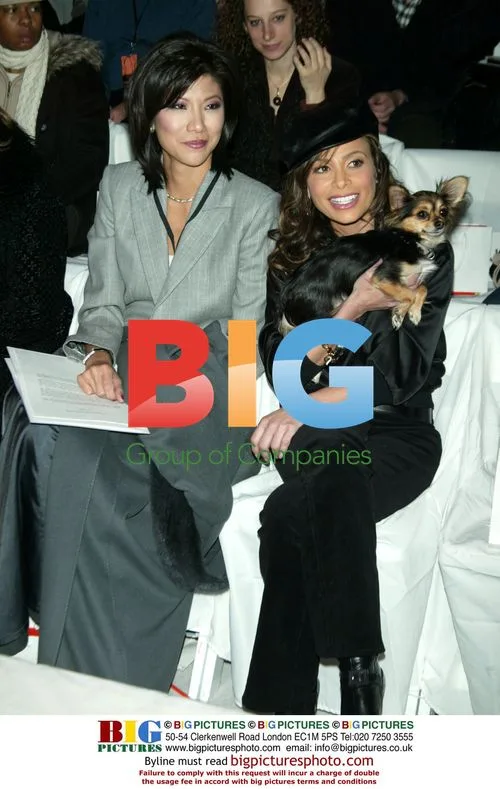 Julie Chen and Paula Abdul at Cynthia Steffe Fashion Show