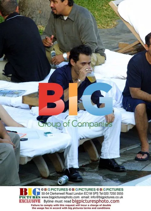 Marc Anthony Relaxing in Miami Beach