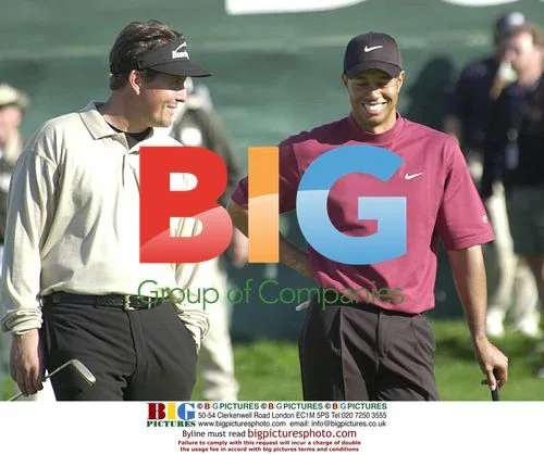 Tiger Woods and Phil Mickelson at Buick Invitational