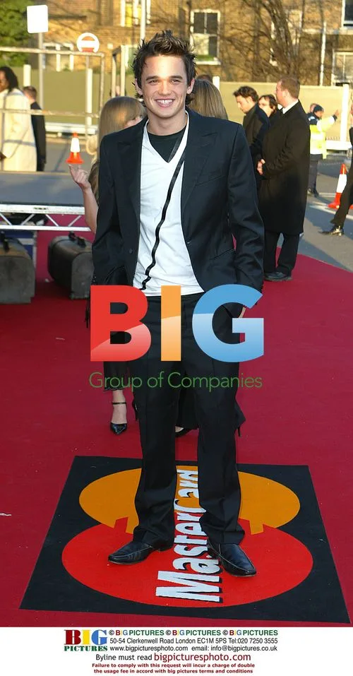 Singer Gareth Gates at BRIT Awards 2003