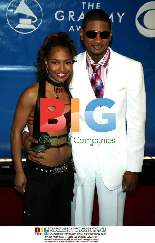 CHILI of TLC and USHER at 45th Grammy Awards
