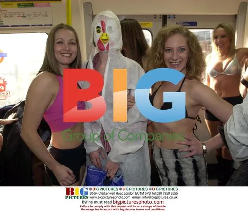 Glamour models and chicken cosplay on London tube