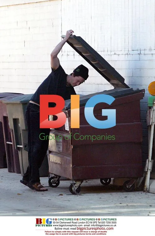 Keanu Reeves Taking Out Trash
