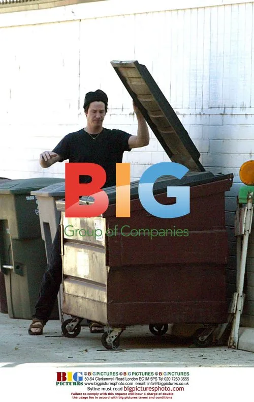Keanu Reeves Taking Out Trash