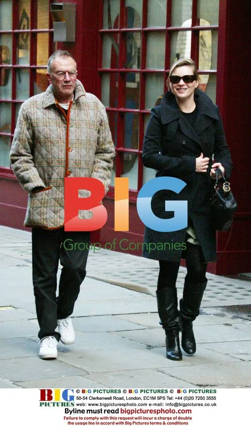 Kate Moss and Male Companion Shopping in London