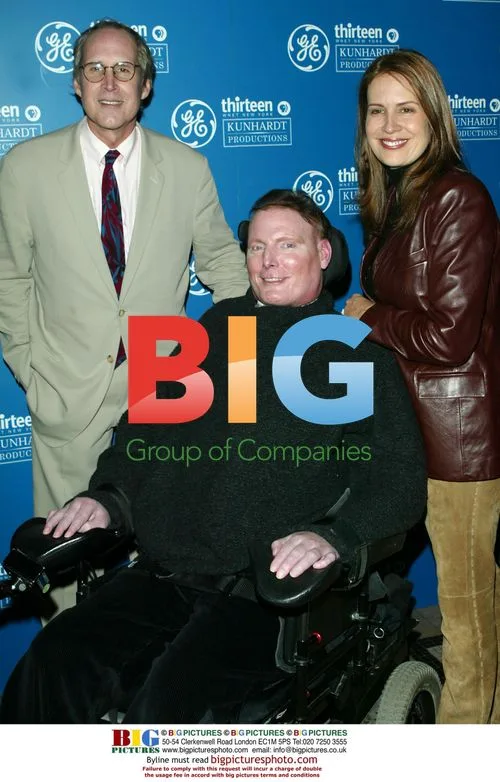 Chevy Chase, Christopher Reeve at "Freedom" screening
