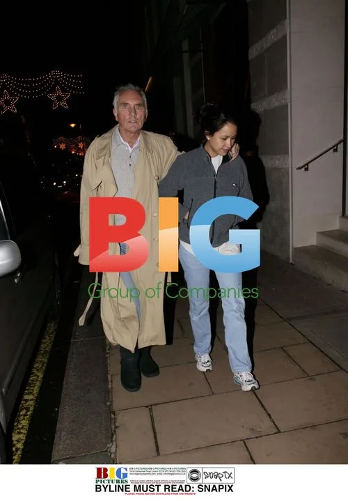 Terence Stamp and Mystery Lady Out in London