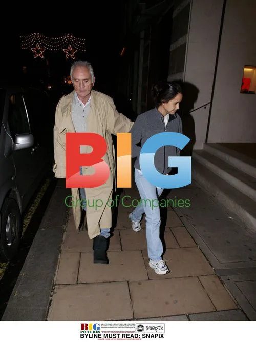 Terence Stamp and Mystery Lady in West London