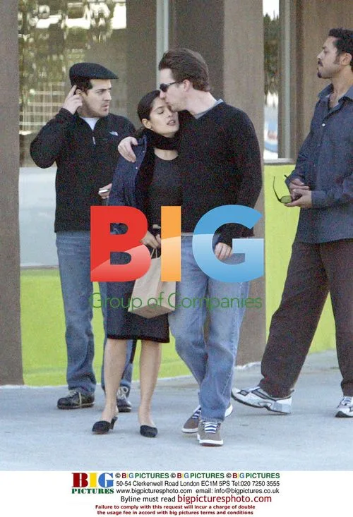 Edward Norton and Selma Hayek Lunch in Hollywood