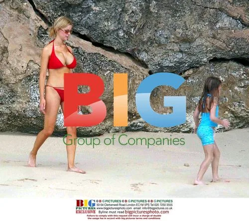 Model Alicia Duvall on Barbados Holiday
