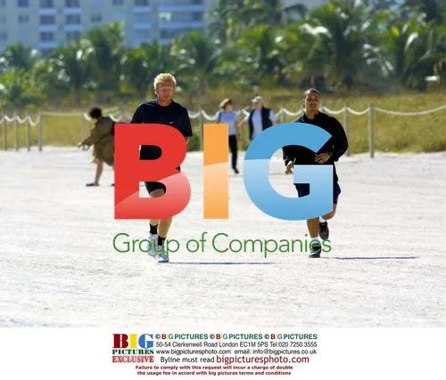 Boris Becker jogging on Miami Beach
