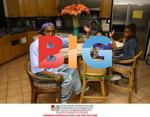 Rapper Coolio at home in LA