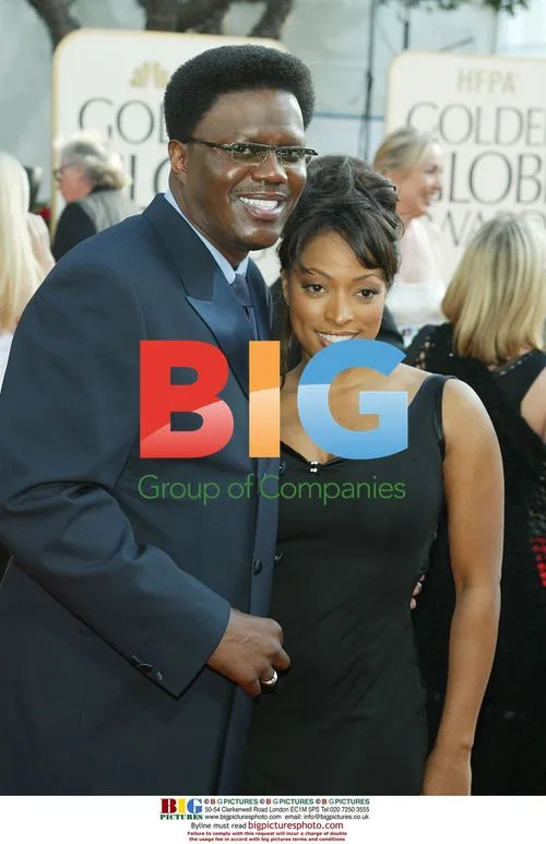 Bernie Mac and Coleta Smith at Golden Globes