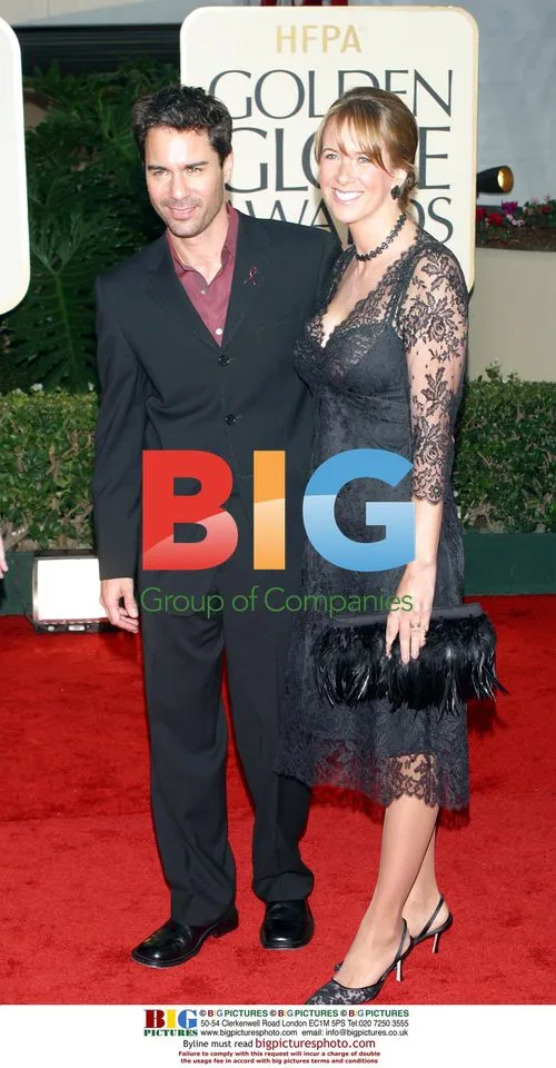 Eric McCormack and wife at Golden Globes
