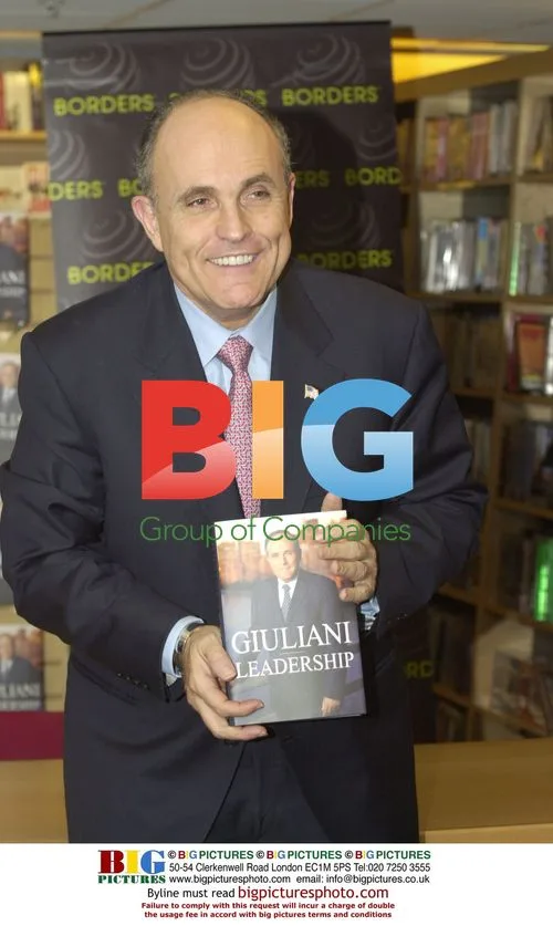 Rudy Giuliani Signs Book at Bookstore