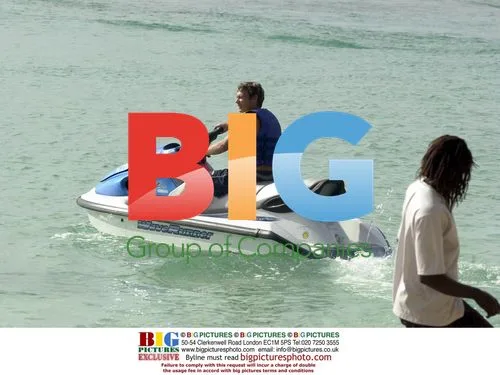 Seacrest and Cowell Jet Ski Race