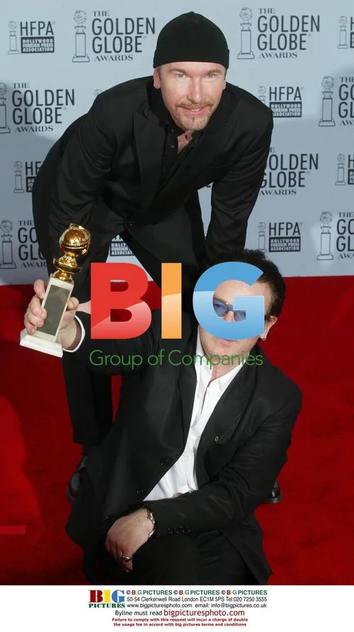U2 Backstage at 2003 Golden Globes