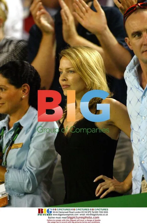 Kylie Minogue Watches Australian Open 2003