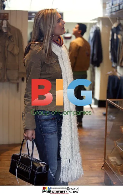 TV Presenter Katie Hill and Boyfriend Shopping in North London