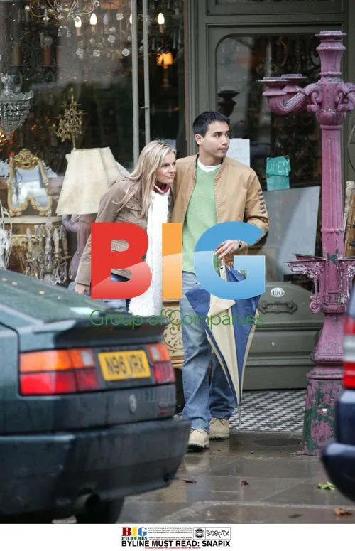 TV Presenter Katie Hill and Boyfriend Trey Farley Shopping in London