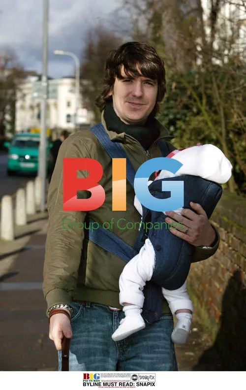 Musician Dan Hipgrave and daughter Honey take dog for walk