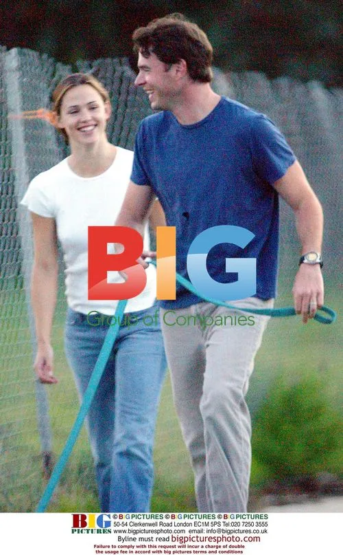 Jennifer Garner and Scott Foley out with their dog
