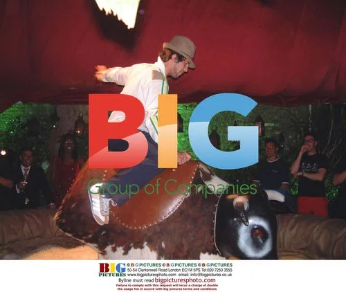 Jamiroquai Singer Jay Kay Rides Mechanical Bull
