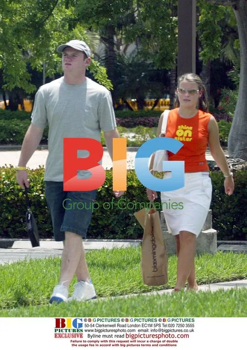 Wayne Rooney and Colleen on Miami Vacation