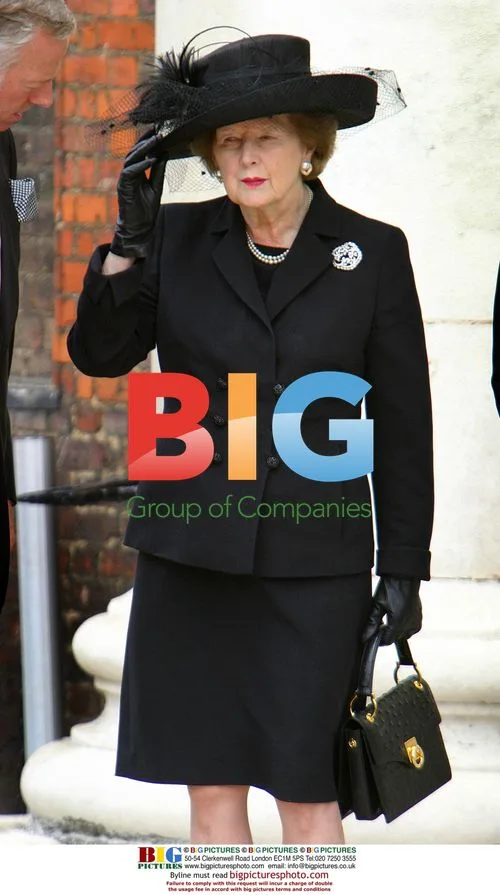 Margaret Thatcher at Husband's Funeral
