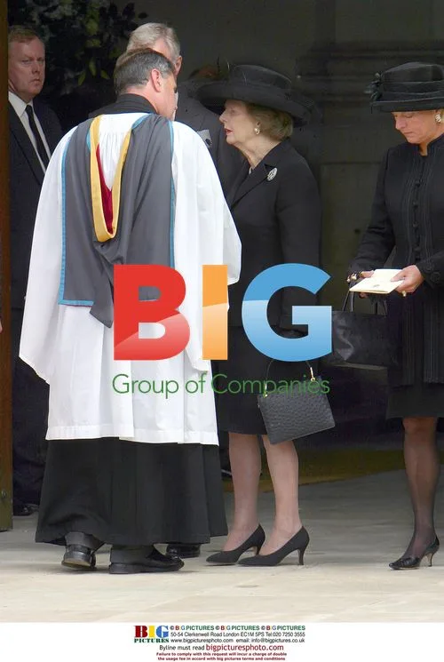 Thatcher Family Attends Dennis Thatcher's Funeral