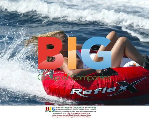 Glamour Model Ebony Enjoys Inflatable Ride