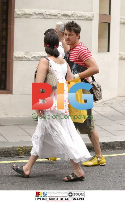 TV Presenter Brian Dowling Shopping