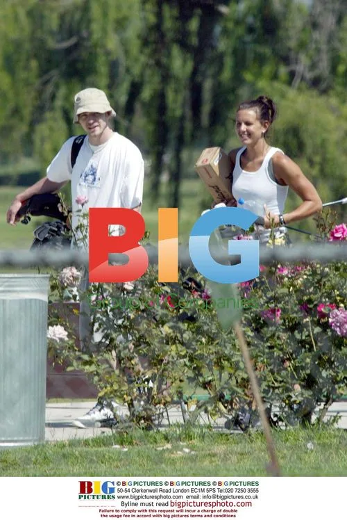 Justin Timberlake and Girlfriend on Golf Course