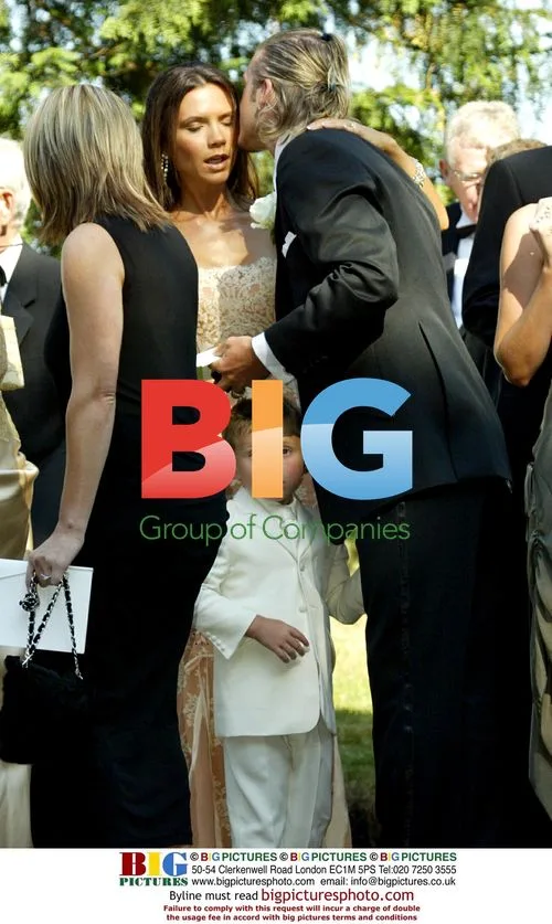 Beckhams Attend Wedding in Cheshire