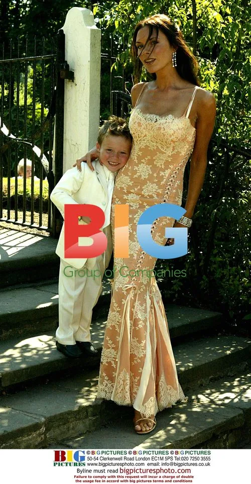 Victoria Beckham and Son Brooklyn at Wedding