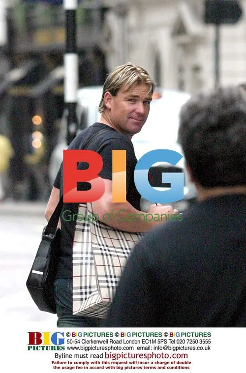 Shane Warne shopping in West London