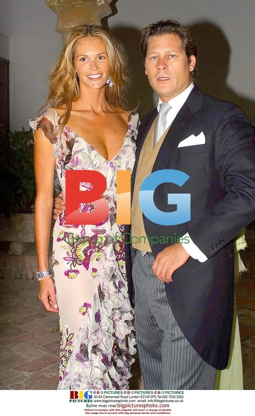 ELLE MACPHERSON & HUSBAND AT WEDDING