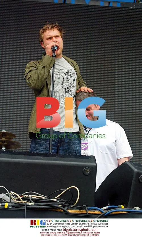 Chris Moyles and Daniel Bedingfield at One Big Sunday event