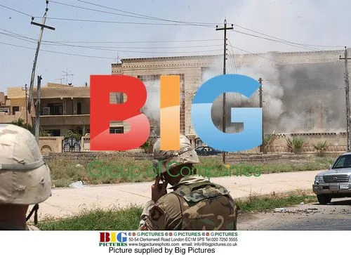 Soldiers fire TOW missile in Mosul, Iraq