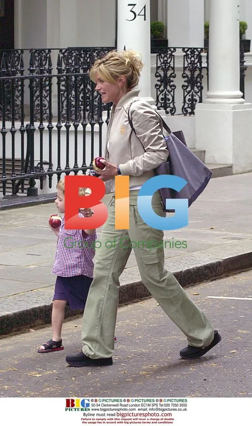 Anthea Turner and family out in London