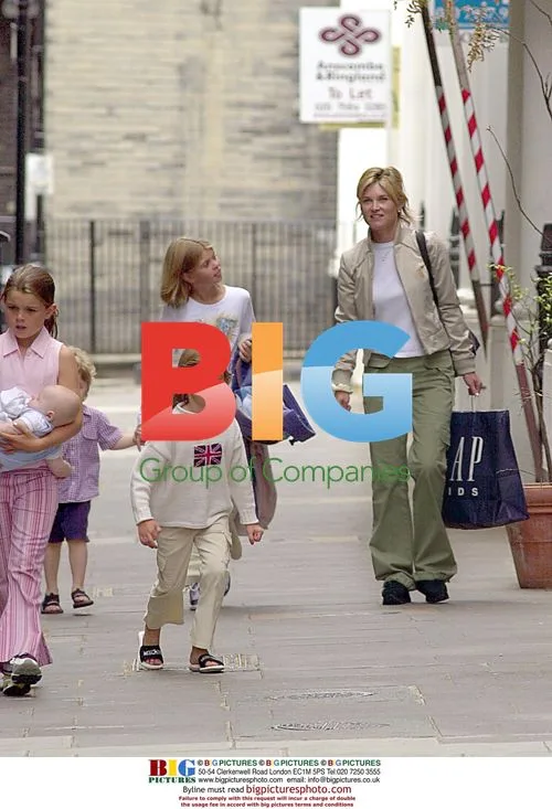 Anthea Turner and family out in London