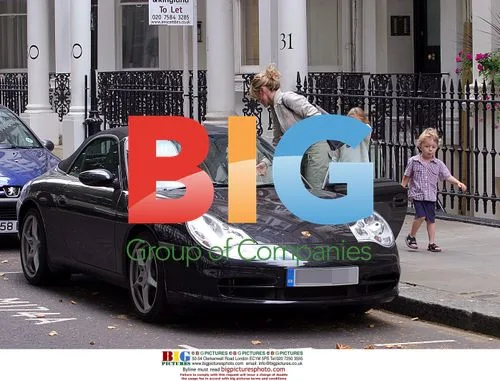 Anthea Turner and family out in London