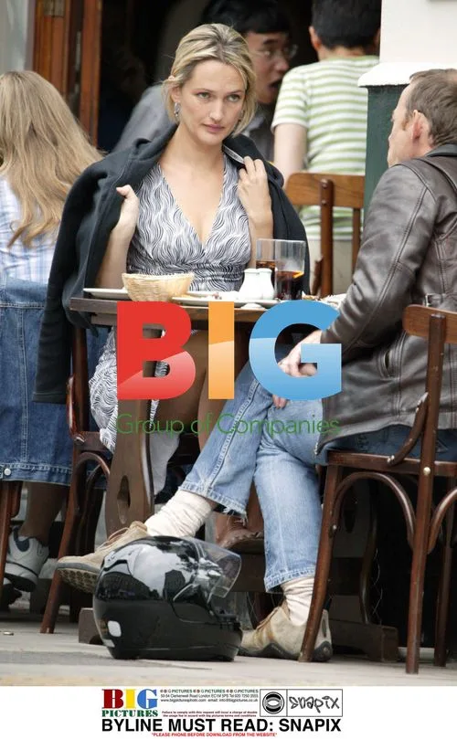Saffron Aldridge Smoking at Cafe in North London