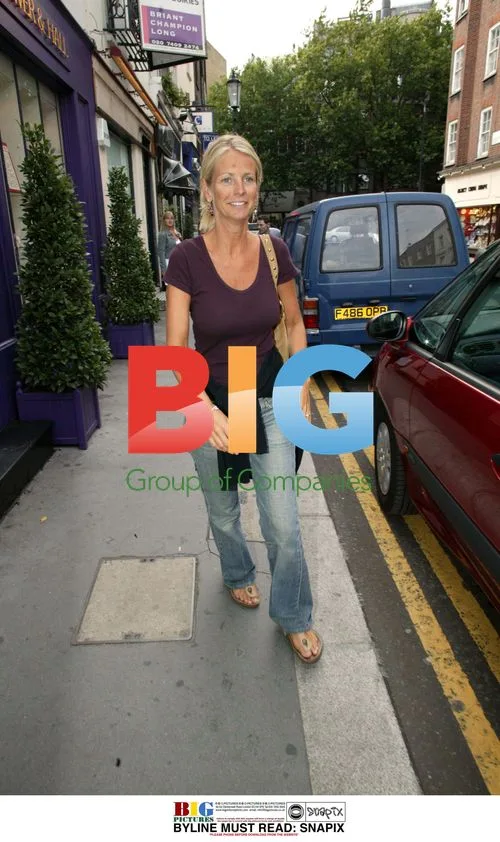 TV Presenter Ulrika Jonsson Shopping in London