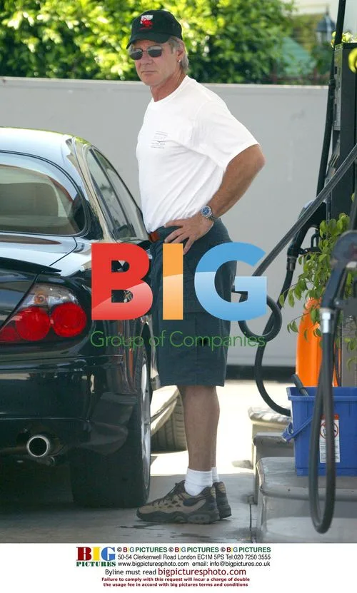 Harrison Ford Pumps Gas