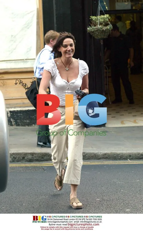 Actress Sarah Parish Enjoying Summer in London