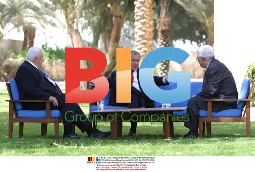 Bush, Sharon, and Abbas Discuss Mideast Peace