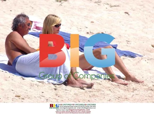 Heidi Klum and Flavio Briatore on Beach