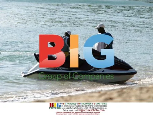Dwight Yorke on Jet Ski with Son and Ex
