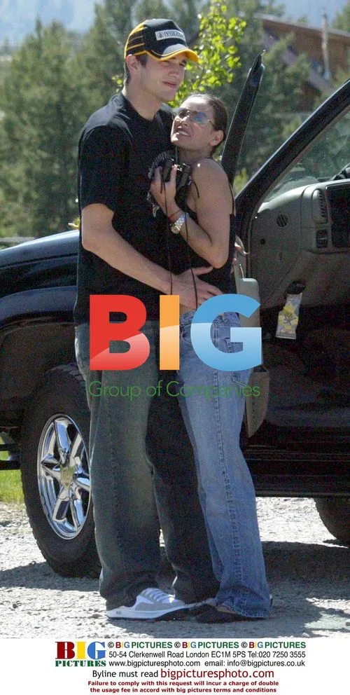 Demi Moore and Ashton Kutcher in Sun Valley